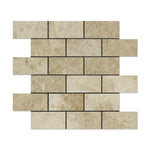 2 X 4 Cappuccino Marble Polished Brick Mosaic Tile-Marble Mosaic-American Tile Depot