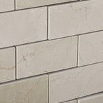 2 X 4 Crema Marfil Marble Honed Brick Mosaic Tile-Marble Mosaic-American Tile Depot