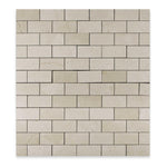 2 X 4 Crema Marfil Marble Polished Brick Mosaic Tile-Marble Mosaic-American Tile Depot