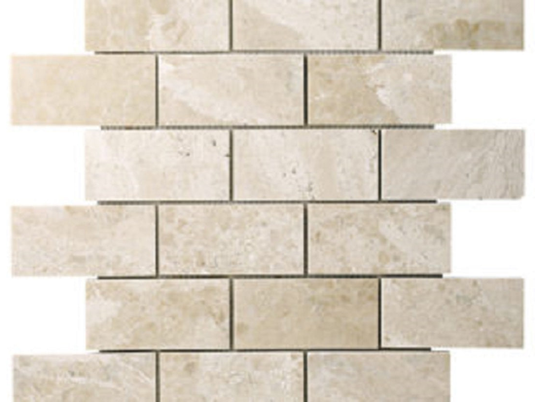 2 X 4 Diano Royal ( Queen Beige ) Marble Polished Mosaic Tile-Marble Mosaic-American Tile Depot