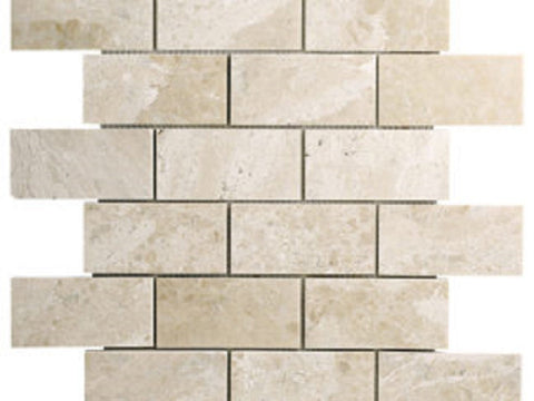 2 X 4 Diano Royal ( Queen Beige ) Marble Polished Mosaic Tile