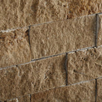 2 X 4 Noce Travertine Split-Faced Brick Mosaic Tile-Marble Mosaic-American Tile Depot