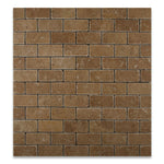 2 X 4 Noce Travertine Tumbled Brick Mosaic Tile-Travertine Mosaic-American Tile Depot