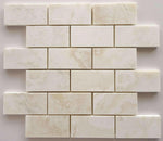 2 X 4 Premium White Onyx CROSS-CUT Polished Brick Mosaic Tile-Onyx Mosaic-American Tile Depot