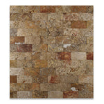 2 X 4 Scabos Travertine Honed CNC Arched 3-D Brick Mosaic Tile-Travertine Mosaic-American Tile Depot