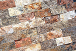 2 X 4 Scabos Travertine Split-Faced Brick Mosaic Tile-Marble Mosaic-American Tile Depot