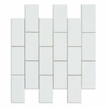 2 X 4 Thassos White Marble Polished Brick Mosaic Tile-Marble Mosaic-American Tile Depot