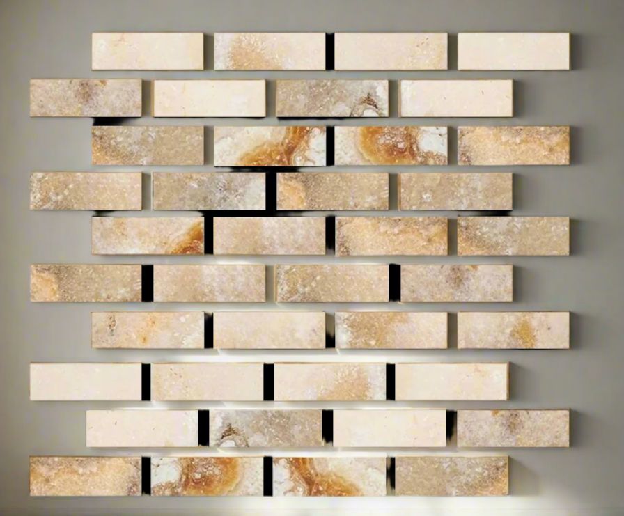 2 X 6 Antico Onyx Travertine Filled & Honed Tile-Travertine Mosaic-American Tile Depot