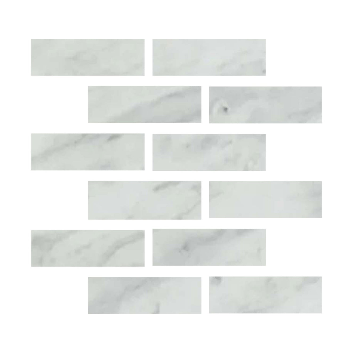 2 X 6 Bianco Venatino (Bianco Mare) Marble Honed Field Tile-Marble Tile-American Tile Depot