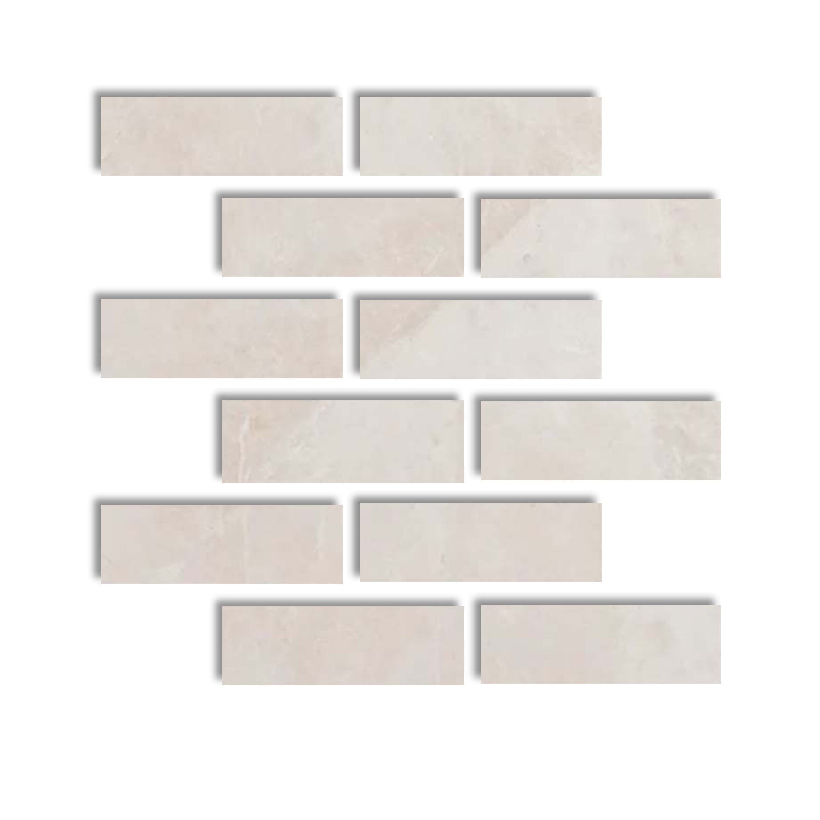 2 X 6 White Pearl / Botticino Marble Honed Field Tile-Marble Tile-American Tile Depot