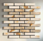 2 X 8 Antico Onyx Travertine Filled & Honed Tile-Travertine Mosaic-American Tile Depot