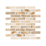 2 X 8 Antico Onyx Travertine Filled & Honed Tile-Travertine Mosaic-American Tile Depot