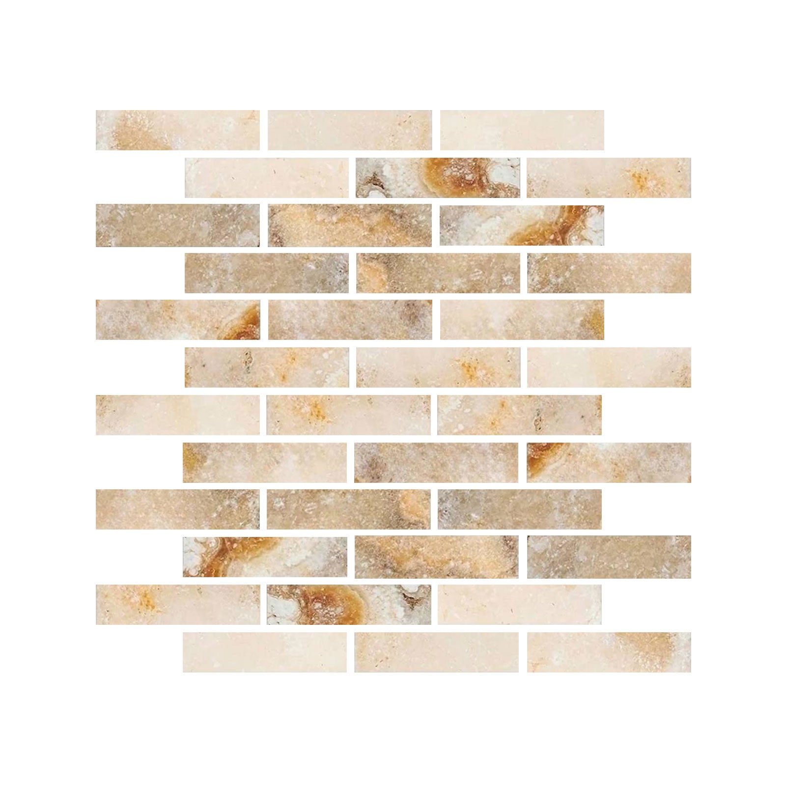 2 X 8 Antico Onyx Travertine Filled & Honed Tile-Travertine Mosaic-American Tile Depot