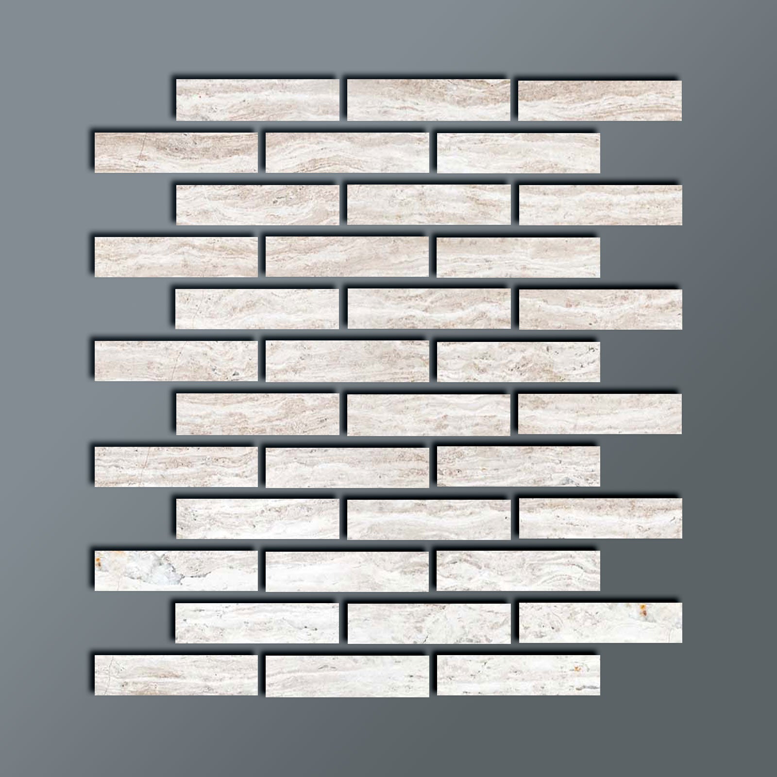 2 X 8 Haisa Light (White Wood / White Oak) Limestone Honed Tile-Limestone Tile-American Tile Depot