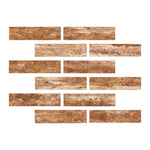 2 X 8 Noce Exotic Travertine Vein Cut Filled & Honed Tile-Travertine Tile-American Tile Depot