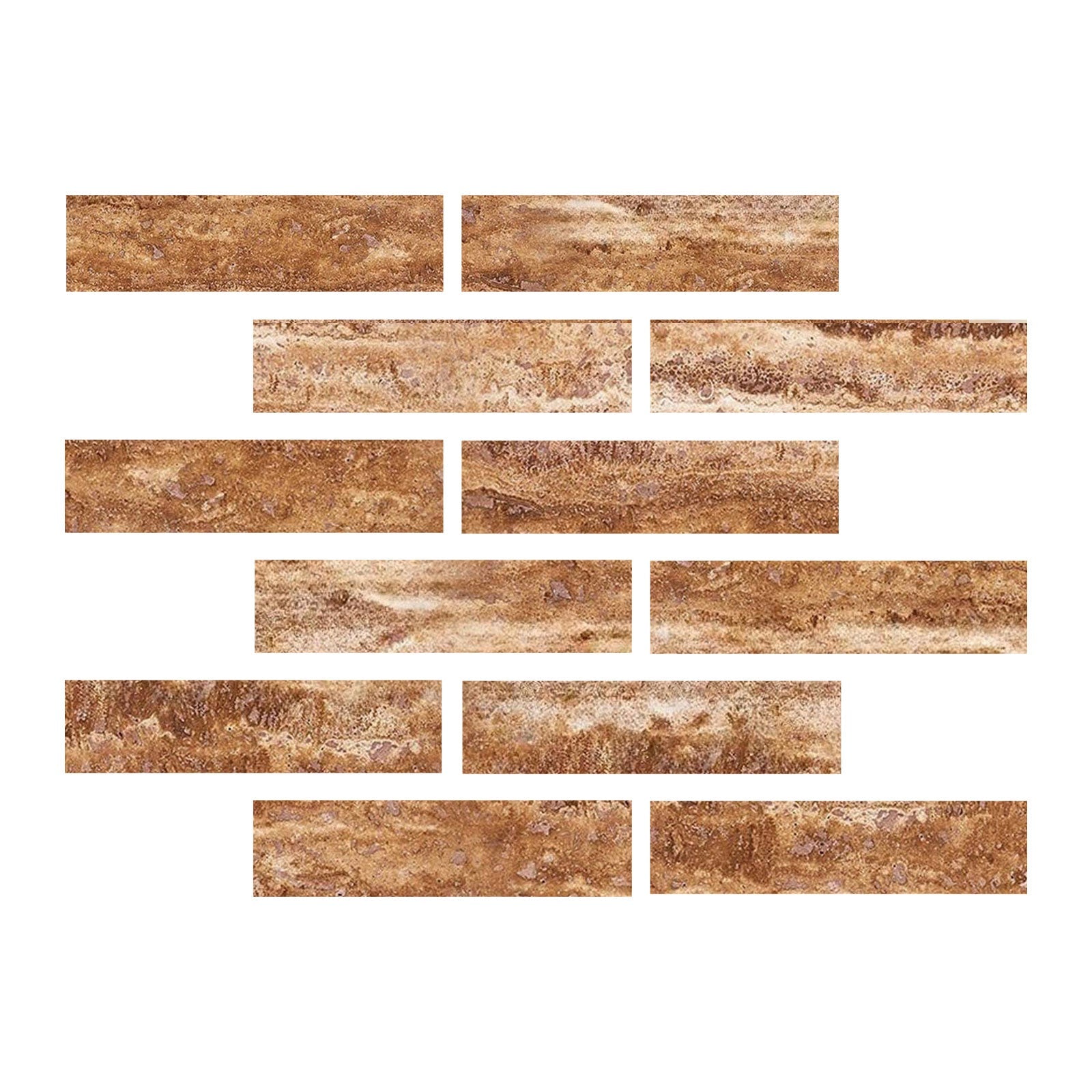 2 X 8 Noce Exotic Travertine Vein Cut Filled & Honed Tile-Travertine Tile-American Tile Depot