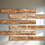 2 X 8 Noce Exotic Travertine Vein Cut Filled & Polished Tile-Travertine Tile-American Tile Depot