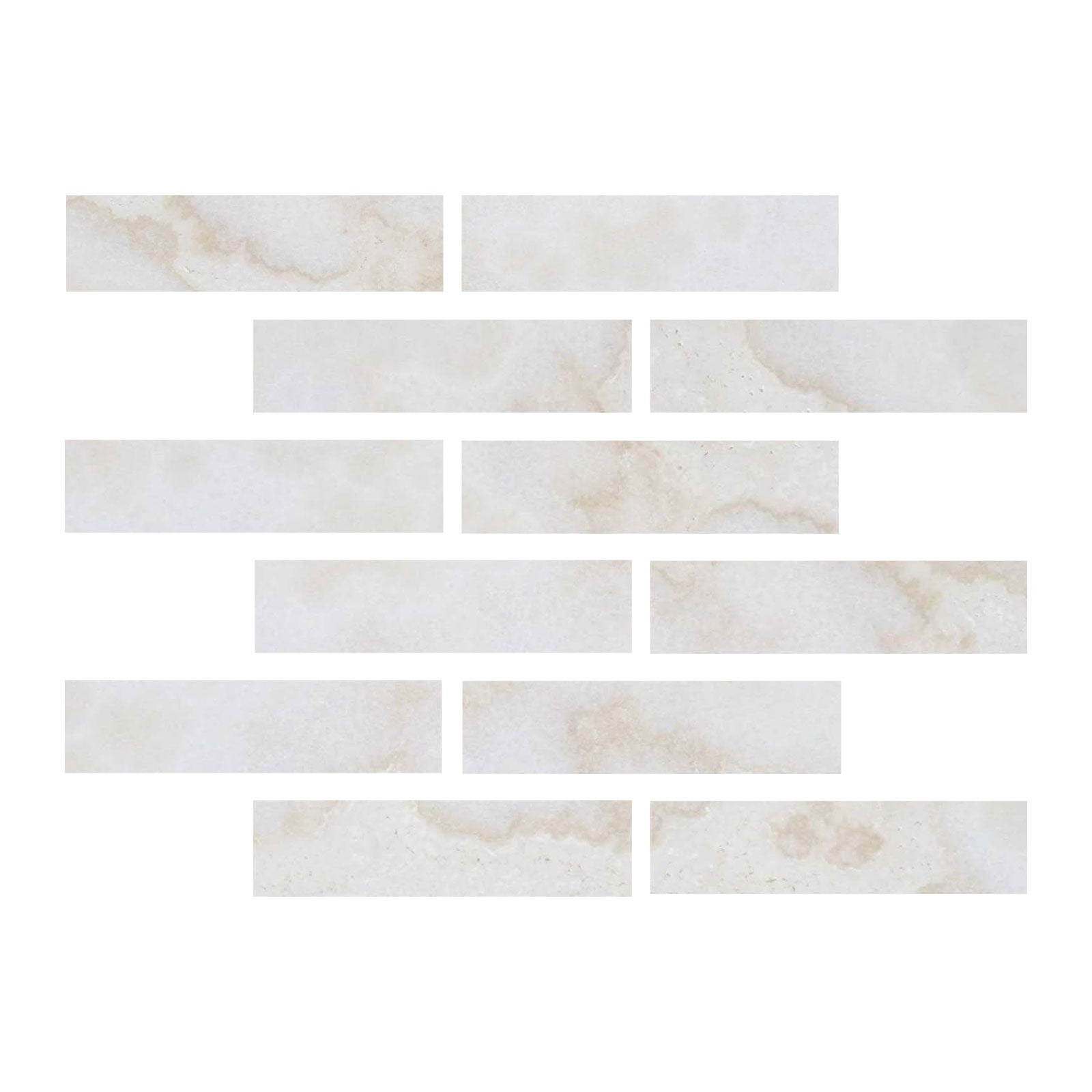 2 X 8 Premium White Onyx CROSS-CUT Polished Field Tile-Onyx Tile-American Tile Depot