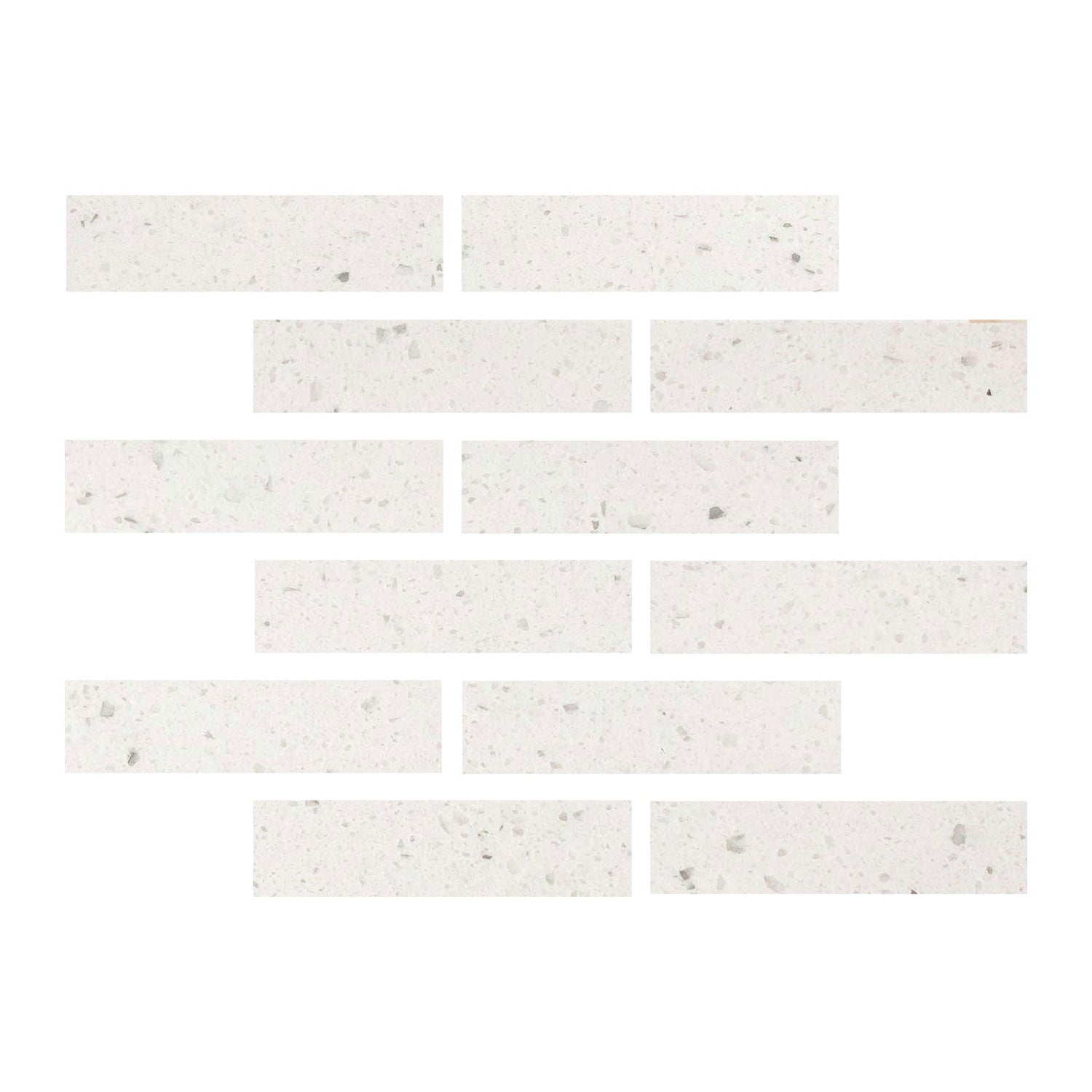 2 X 8 Terrazzo Silver Marble Polished Field Tile-Marble Tile-American Tile Depot