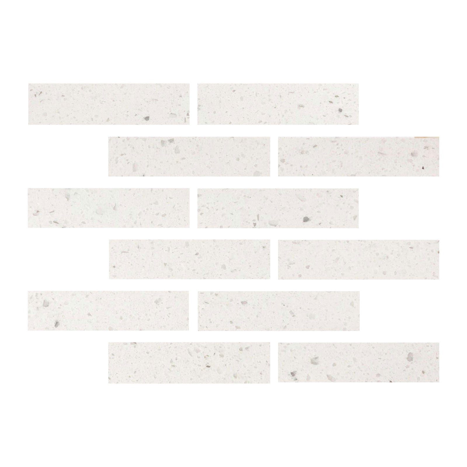 2 X 8 Terrazzo Silver Marble Polished Field Tile-Marble Tile-American Tile Depot