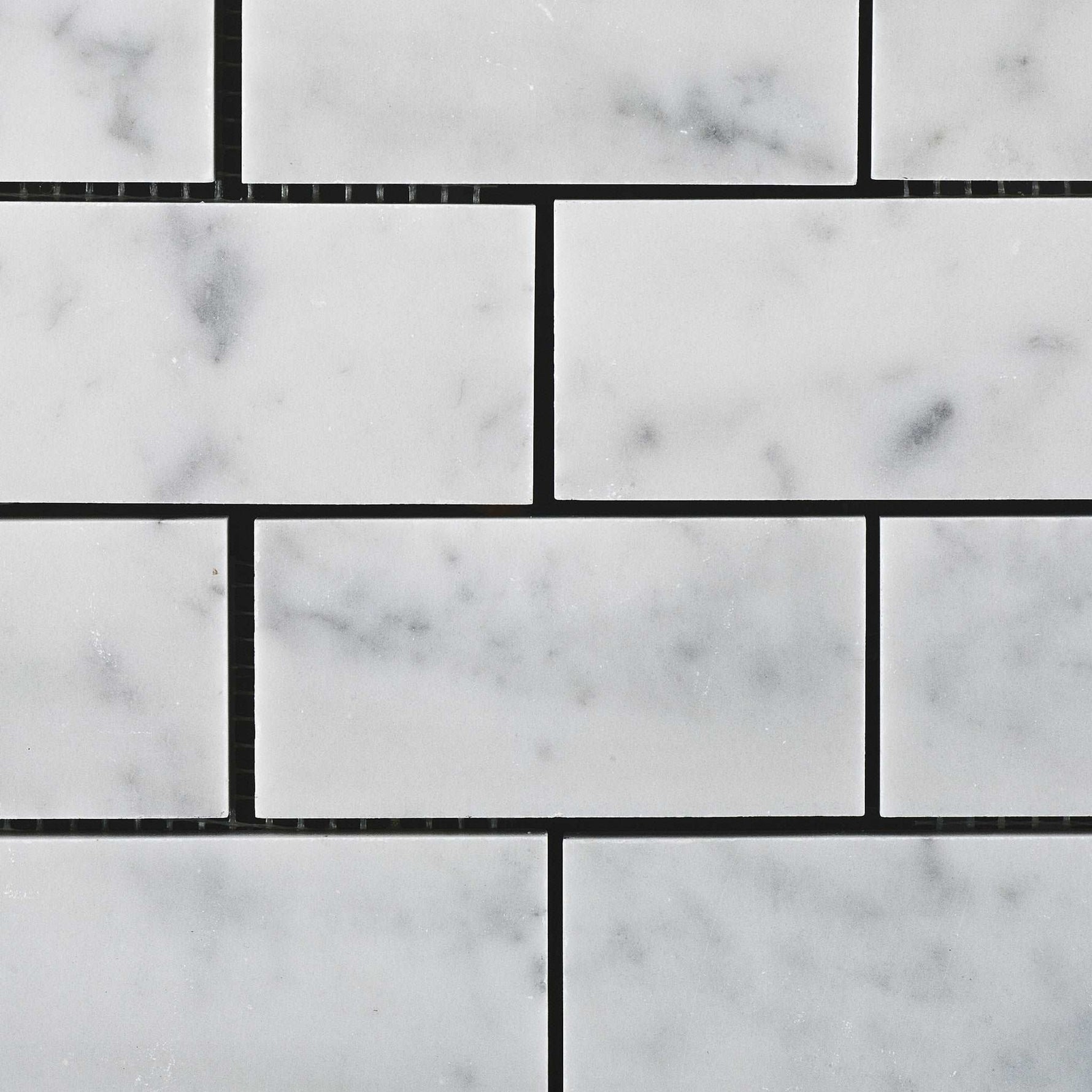 2 X 4 Carrara White Marble Polished Brick Mosaic Tile