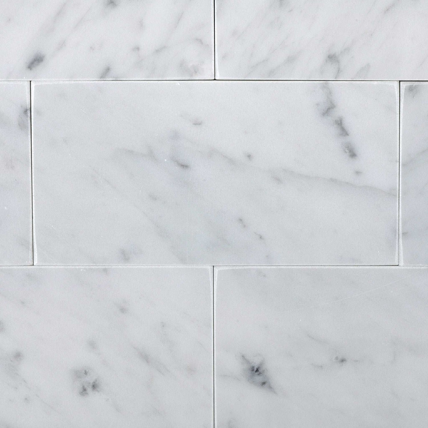 3 X 6 Carrara White Marble Honed Subway Brick Field Tile