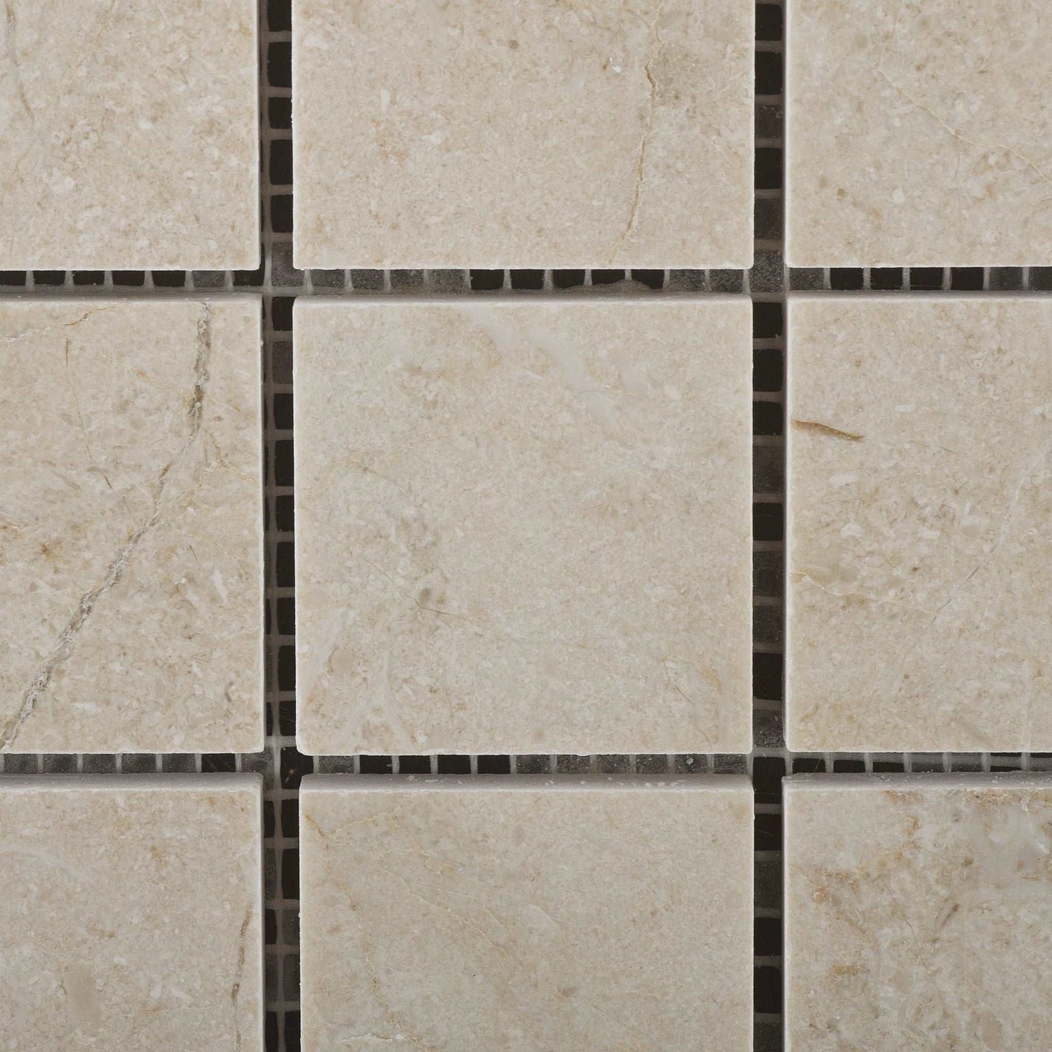 2 X 2 Crema Marfil Marble Honed Mosaic Tile