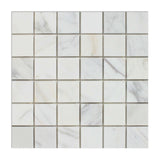 2 X 2 Calacatta Gold Marble Honed Mosaic Tile-Marble Mosaic-American Tile Depot