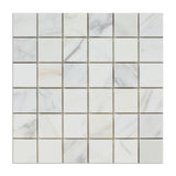 2 X 2 Calacatta Gold Marble Honed Mosaic Tile-Marble Mosaic-American Tile Depot