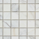 2 X 2 Calacatta Gold Marble Polished Mosaic Tile