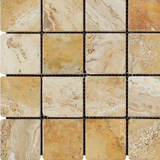 2 X 2 Valencia Travertine Tumbled Mosaic Tile