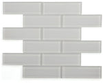 2 x 6 Oceanhouse Light Glossy Subway Glass Mosaic Tile-Glass Mosaic-American Tile Depot