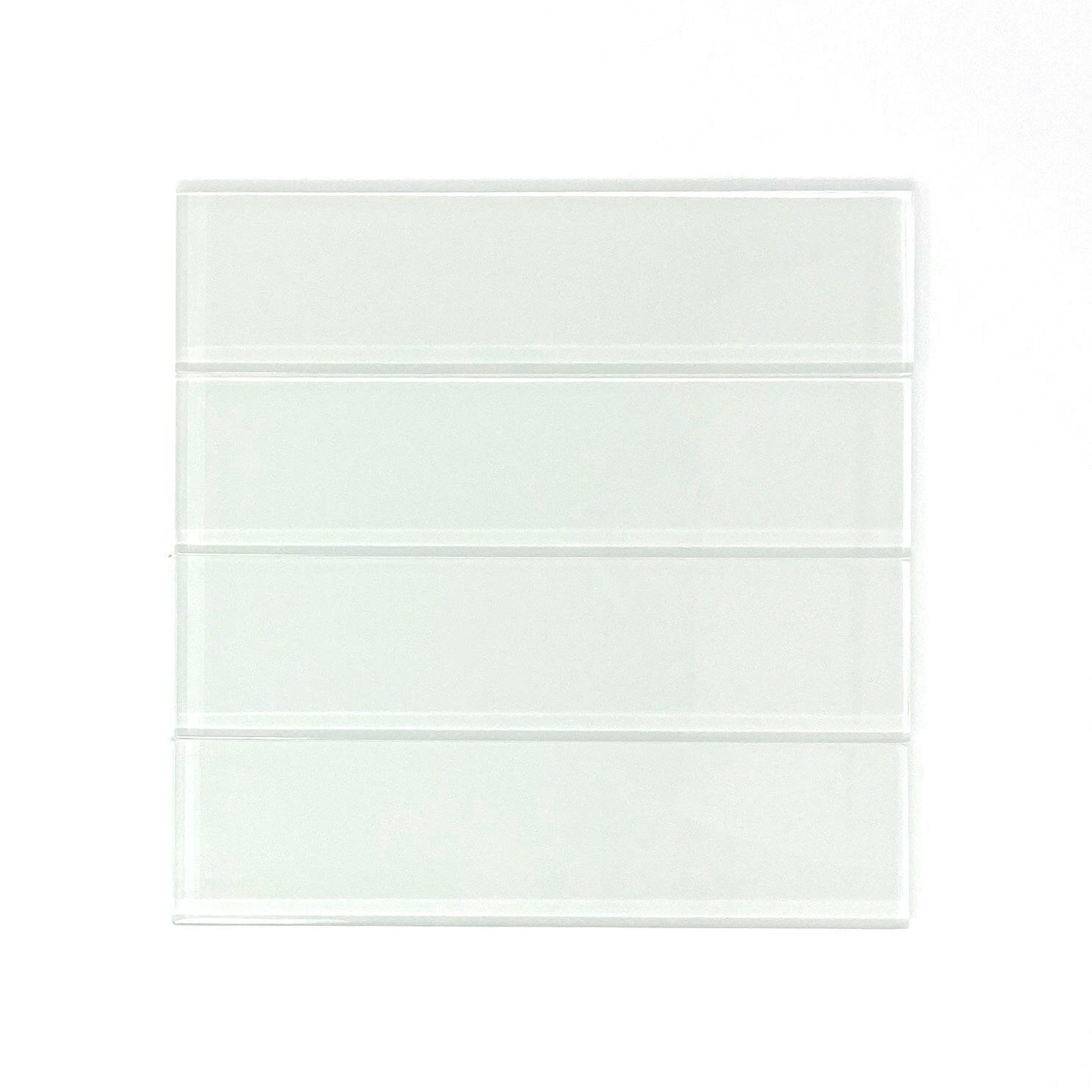 2 x 8 White Glass Subway Tile - Rainbow Series-American Tile Depot