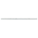 Oriental White / Asian Statuary Marble Honed 1/2 X 12 Pencil Liner