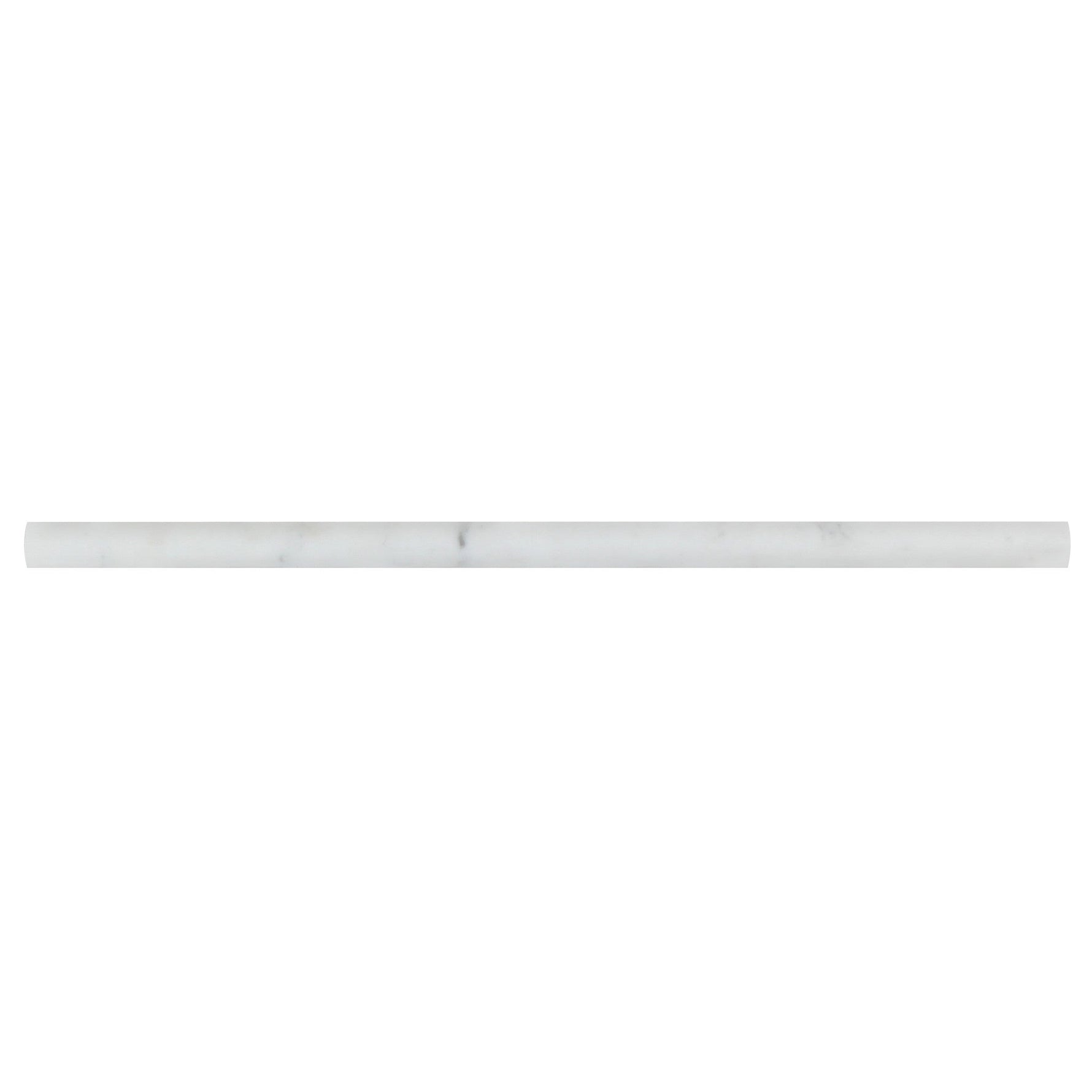 Oriental White / Asian Statuary Marble Honed 1/2 X 12 Pencil Liner