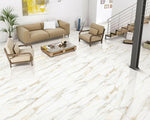 24 X 24 AGL Calacatta Gold Marble Look Matte Porcelain Tile-PORCELAIN-Large Format-American Tile Depot