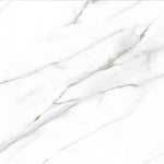 24 X 24 AGL Carrara Marble Look Polished Porcelain Tile-Porcelain Tile Large Formate-American Tile Depot