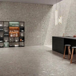 24 X 24 Ceppo Grigio Matte Terrazzo Look Porcelain Tile-Porcelain Tile Large Formate-American Tile Depot