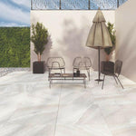 24 X 24 Crossover White Outdoor Porcelain Paver-Porcelain Tile Large Formate-American Tile Depot