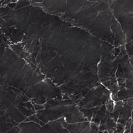 24 X 24 Grigio Black Polished Marble Look Porcelain Tile-Porcelain Tile Large Formate-American Tile Depot