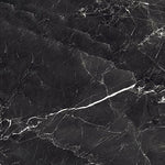 24 X 24 Grigio Black Polished Marble Look Porcelain Tile-Porcelain Tile Large Formate-American Tile Depot