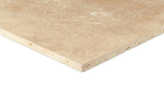 24 X 24 Ivory Travertine Unfilled, Brushed & Chiseled Tile-Travertine Tile - Large Formate-American Tile Depot