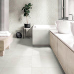 24 X 24 Leccese Cesellata Perla Matte Limestone Look Porcelain Tile-Porcelain Tile Large Formate-American Tile Depot