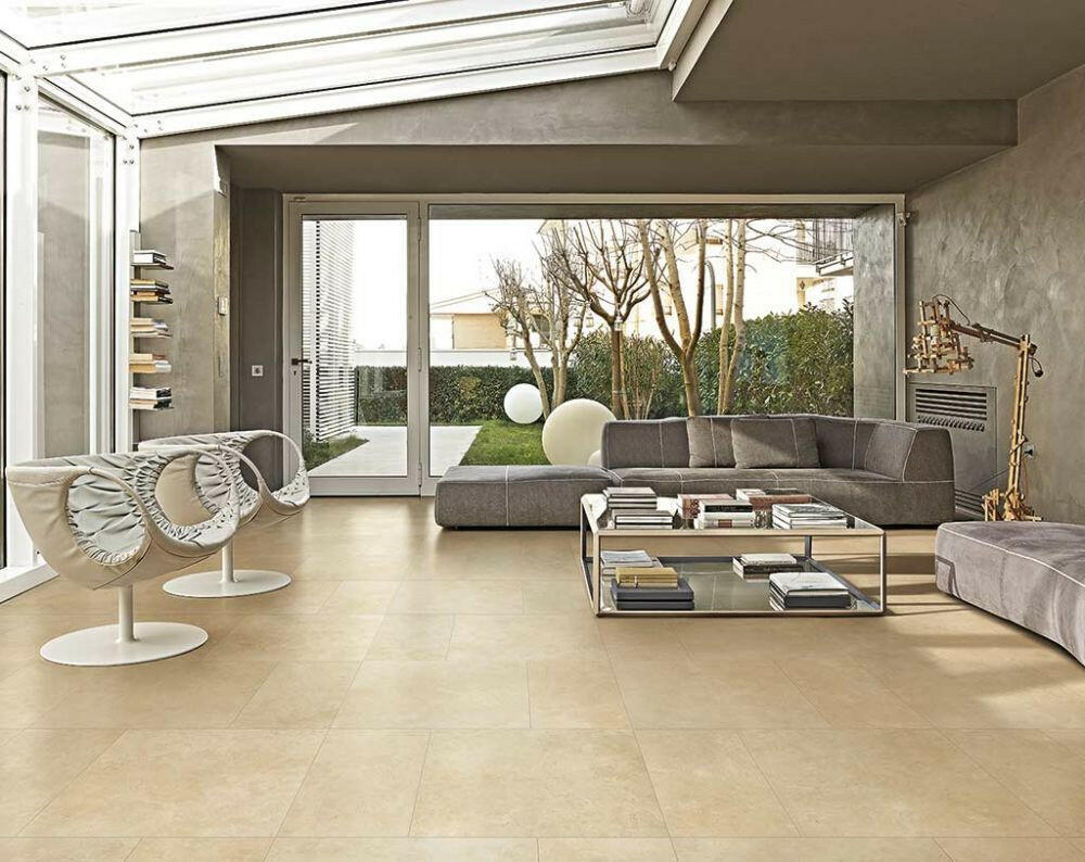 24 X 24 Luxury Marfil Polished Marble Look Porcelain Tile-PORCELAIN-Large Format-American Tile Depot