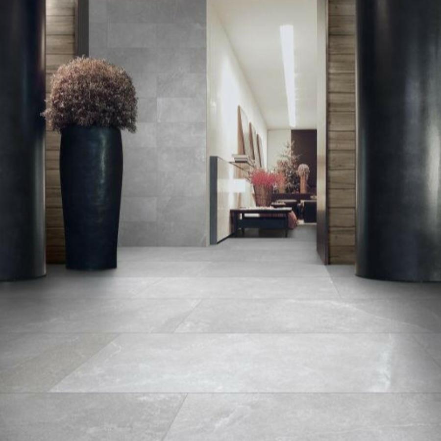 24 X 24 Milano Grigio Nat Matte Limestone Look Porcelain Tile-PORCELAIN-Large Format-American Tile Depot