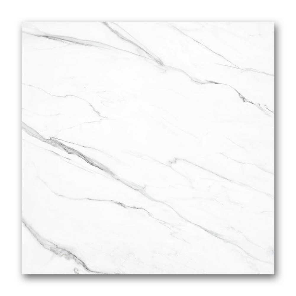 24x24 Naples White Matte Marble Look Porcelain Tile