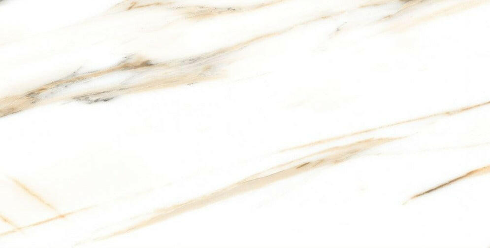 24 X 48 AGL Calacatta Gold Marble Look Matte Porcelain Tile-Porcelain Tile Large Formate-American Tile Depot