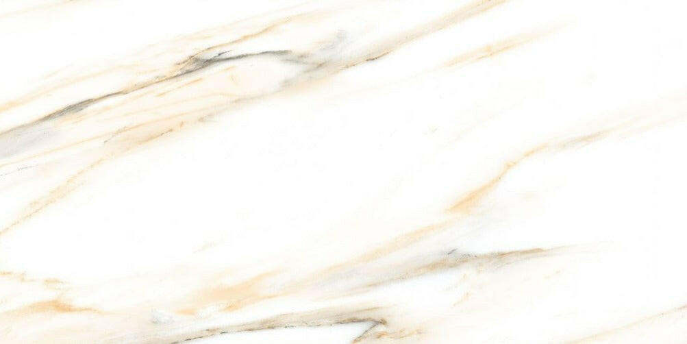 24 X 48 AGL Calacatta Gold Marble Look Polished Porcelain Tile-Porcelain Tile Large Formate-American Tile Depot