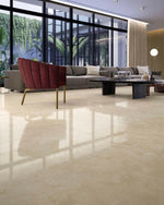 24 X 48 Appia Cross Cut Beige Polished Travertine Look Porcelain Tile-PORCELAIN-Large Format-American Tile Depot