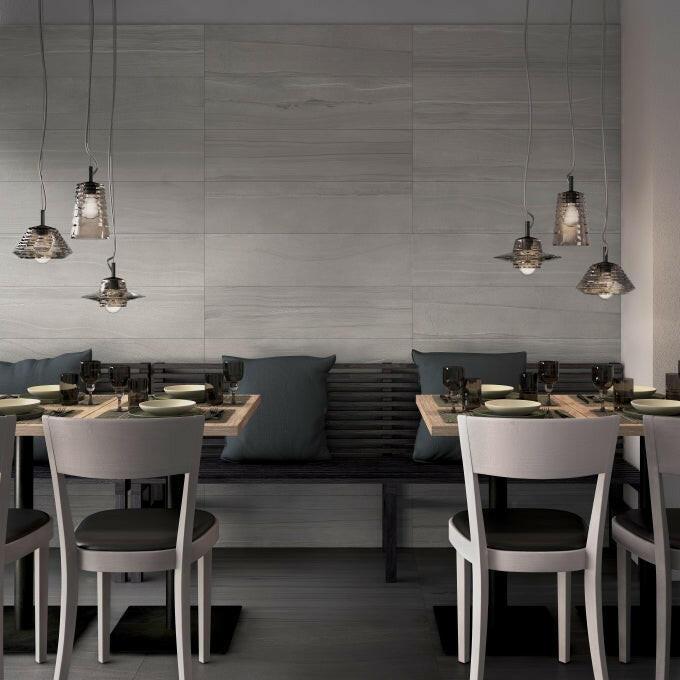 24 X 48 Artwork Platino Matte Limestone Look Porcelain Tile-PORCELAIN-Large Format-American Tile Depot